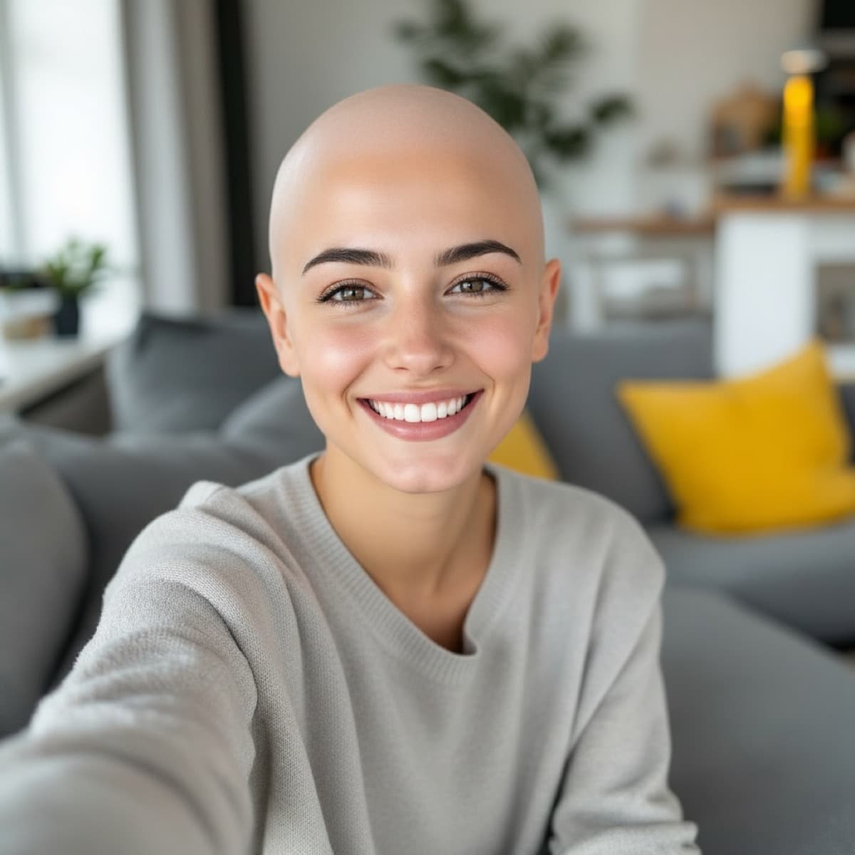 bald AI prank photo example