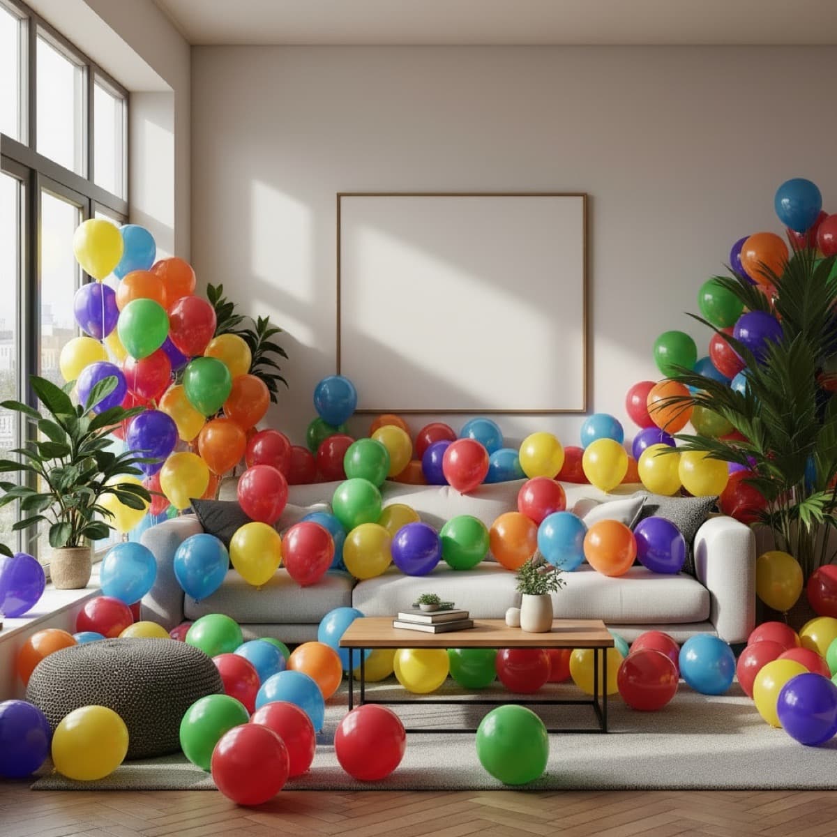 balloons AI prank photo example