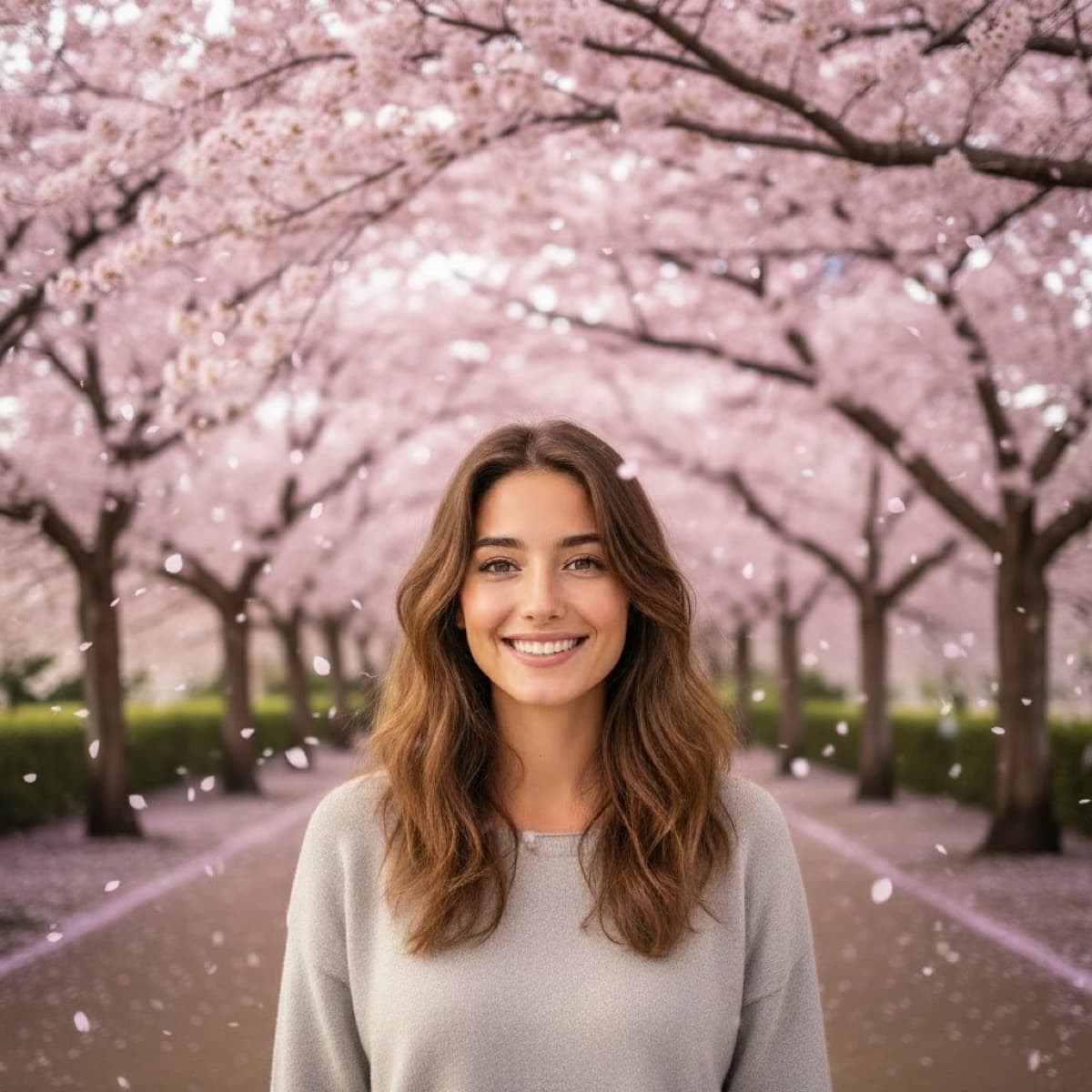blossoms AI prank photo example