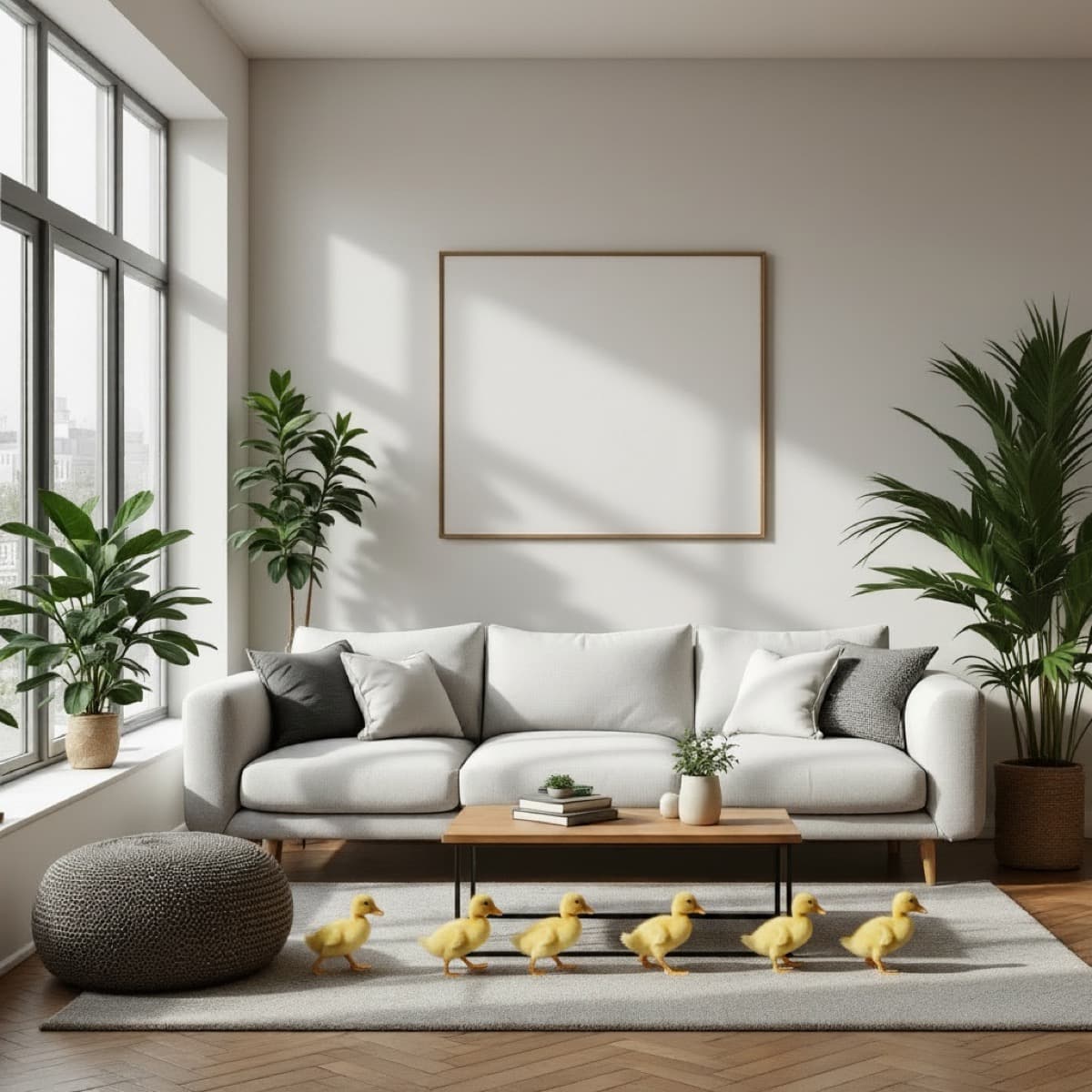 ducklings AI prank photo example