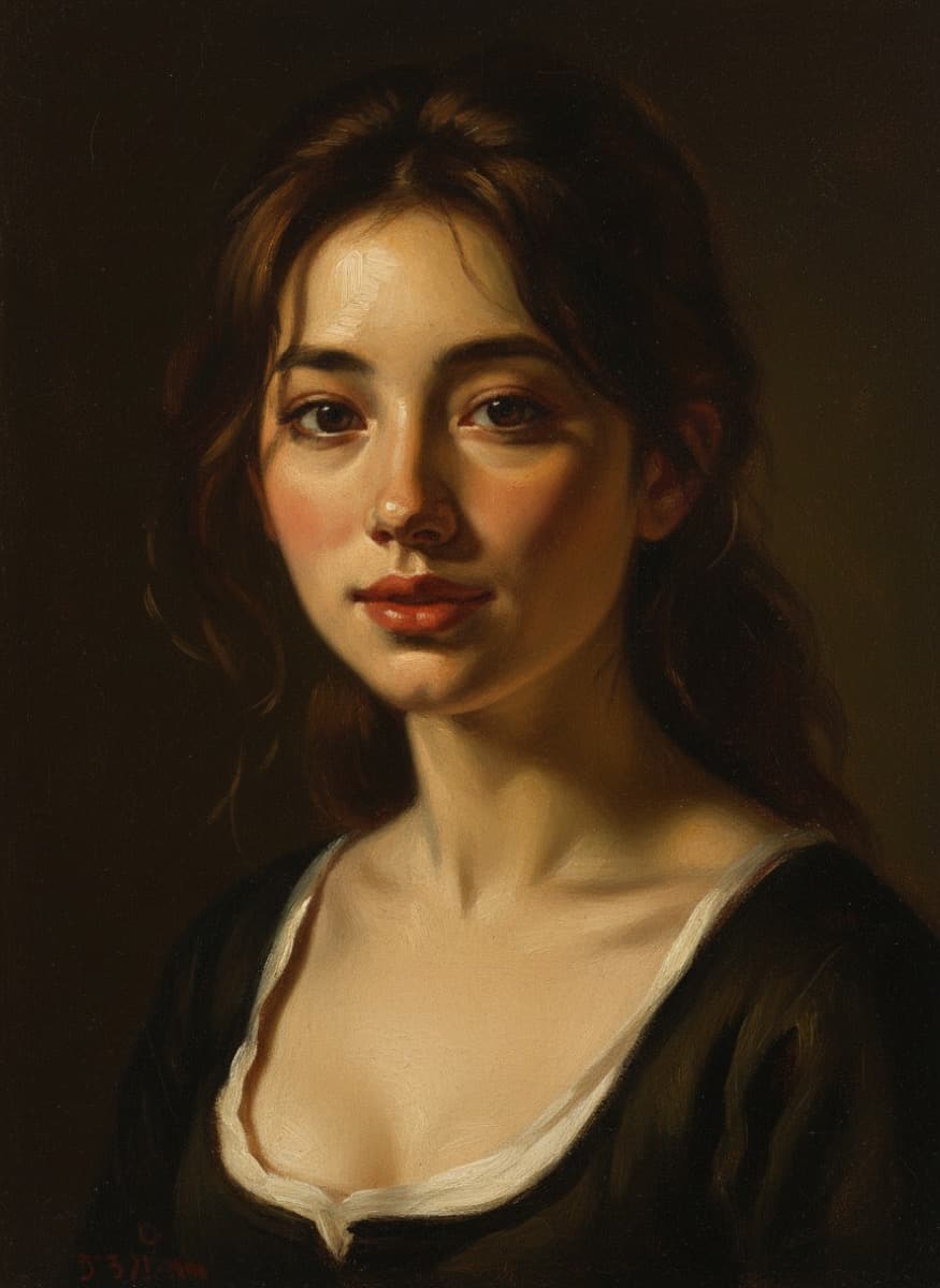 oil painting AI prank photo example