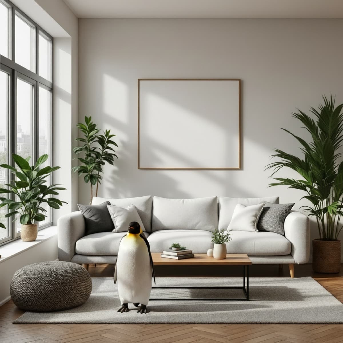 penguin AI prank photo example