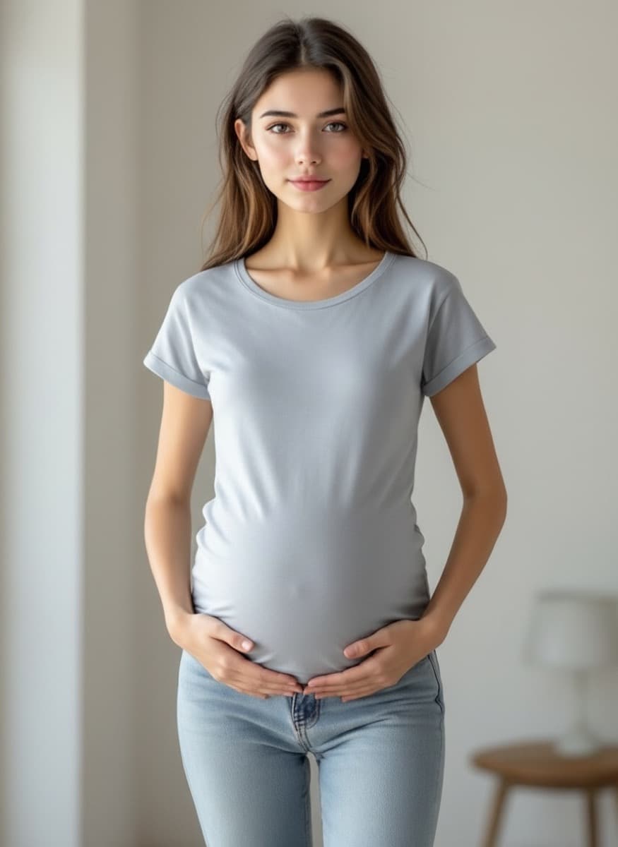 pregnant AI prank photo example