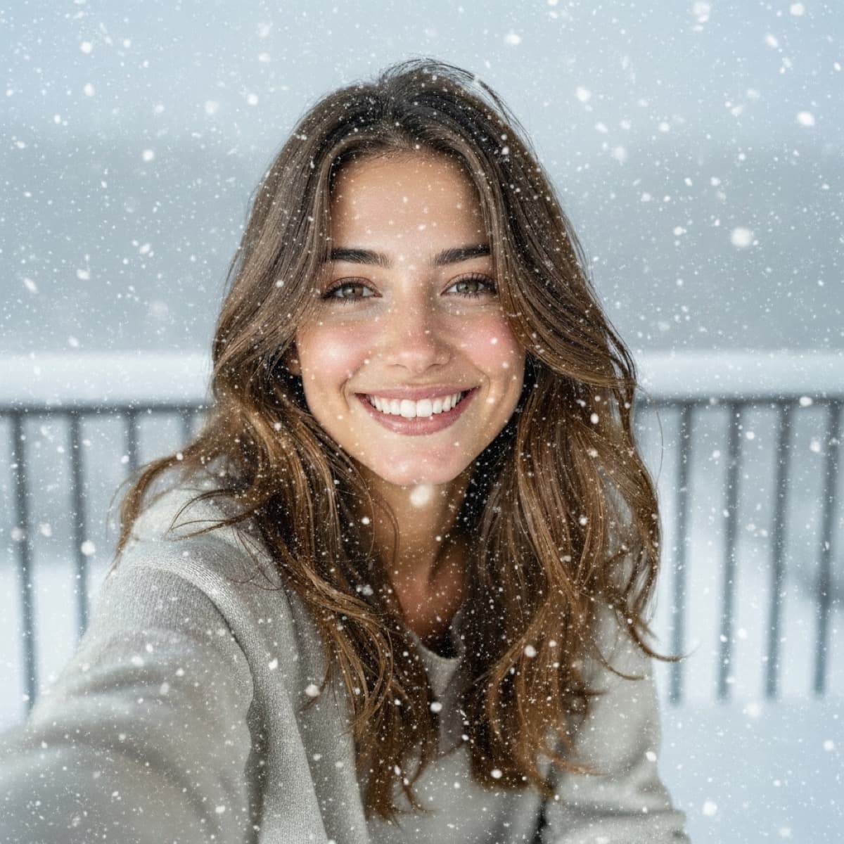 snowstorm AI prank photo example