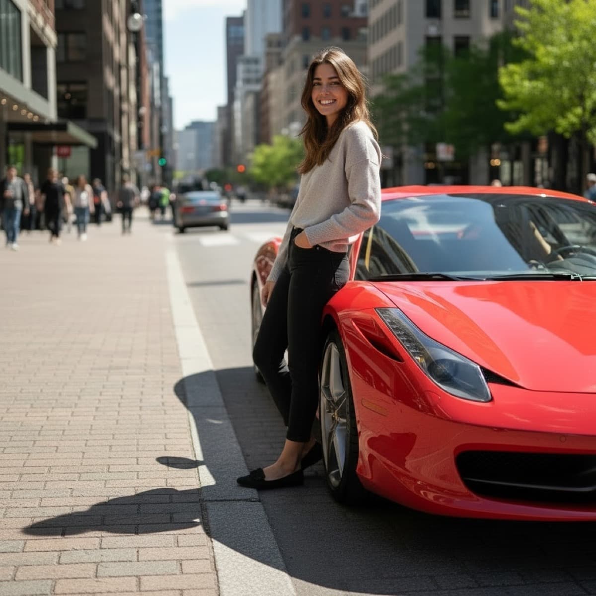 supercar AI prank photo example