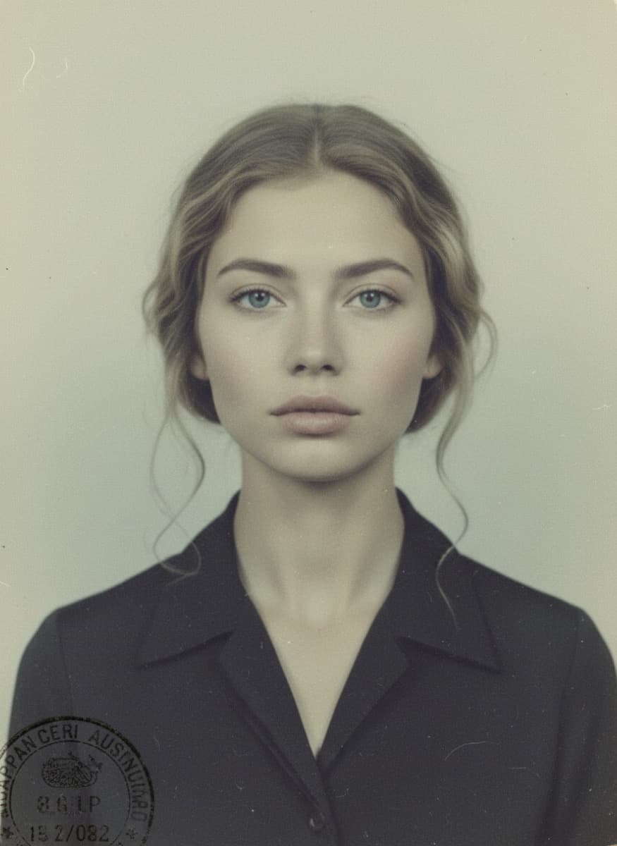 vintage passport AI prank photo example