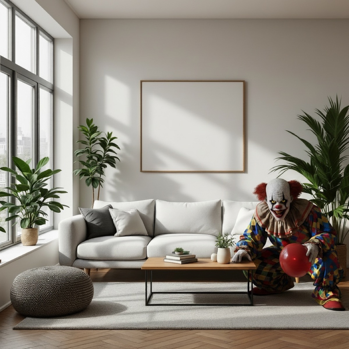 Clown in the corner